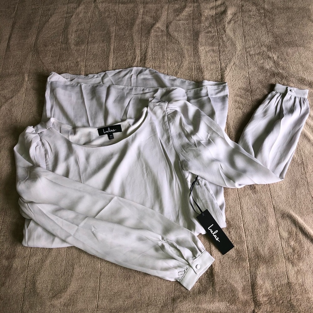 NEW Lulu’s Status update light grey shift dress - Picture 3 of 3